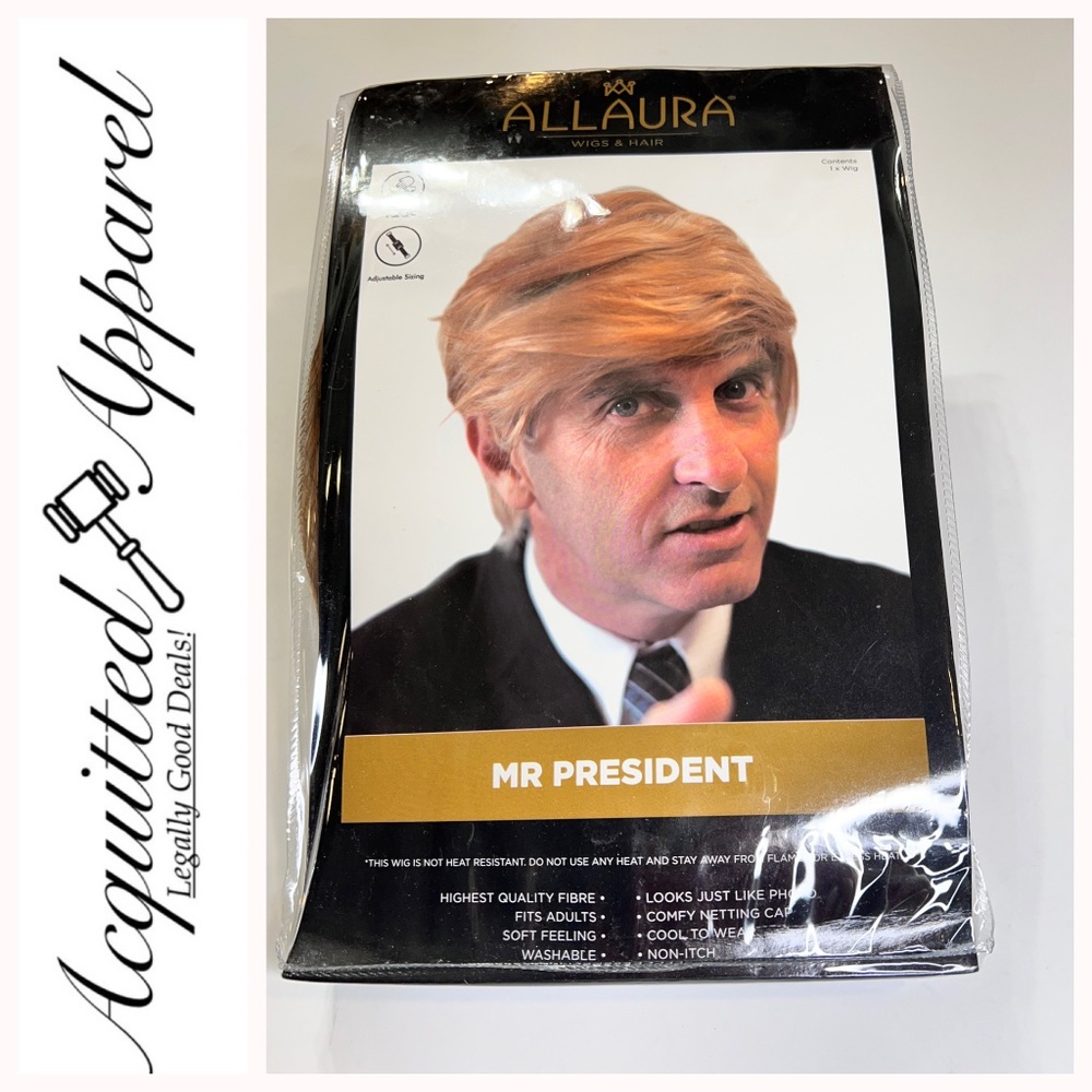 Allaura Mr President Donald Trump Costume Wig